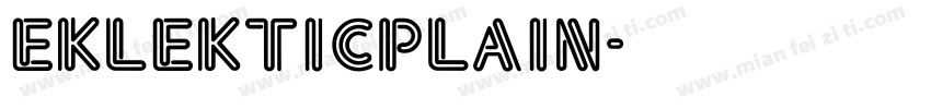 EklekticPlain字体转换