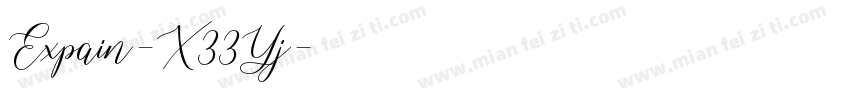 Expain-X33Yj字体转换