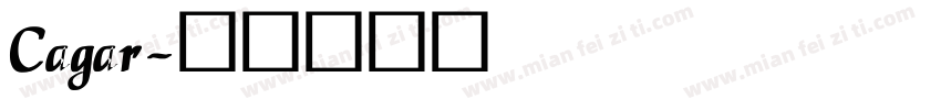 Cagar字体转换