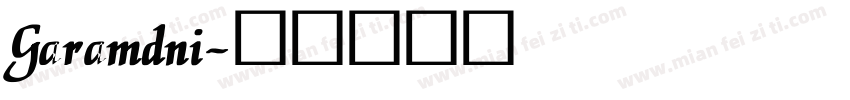 Garamdni字体转换