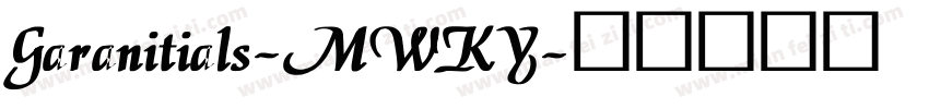 Garanitials-MWKY字体转换
