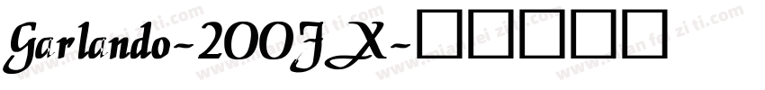 Garlando-2OOJX字体转换