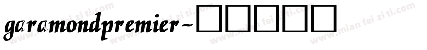 garamondpremier字体转换