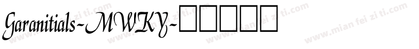 Garanitials-MWKY字体转换