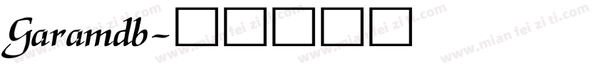 Garamdb字体转换