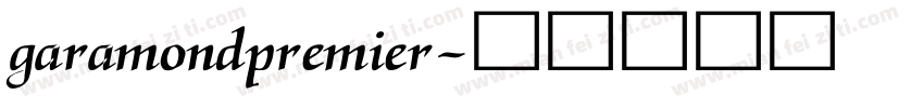 garamondpremier字体转换