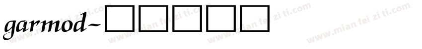 garmod字体转换