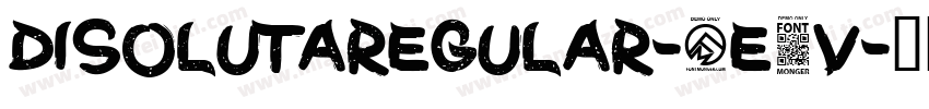 DisolutaRegular-5E4V字体转换