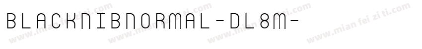 BlacknibNormal-DL8m字体转换