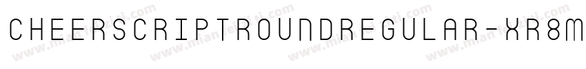 Cheerscriptroundregular-xR8m字体转换