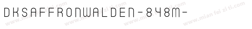 Dksaffronwalden-8Y8M字体转换
