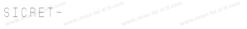 sicret字体转换