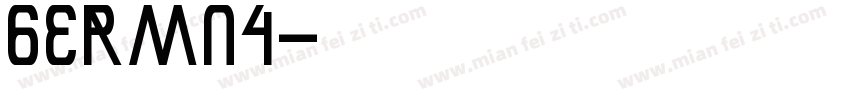 germna字体转换