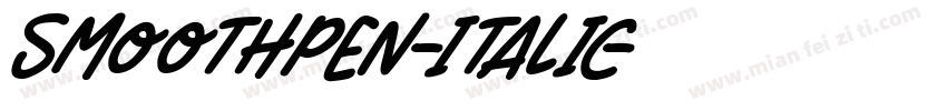 SmoothPen-Italic字体转换