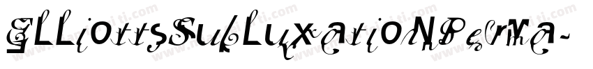 ElliottsSubluxationPerma字体转换