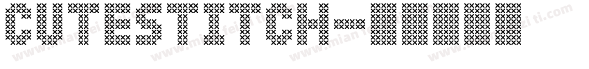 cuteStitch字体转换