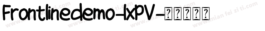 Frontlinedemo-lxPV字体转换
