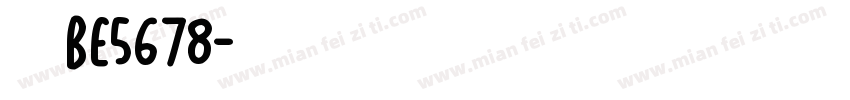 晋BE5678字体转换