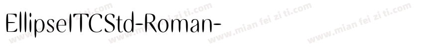 EllipseITCStd-Roman字体转换