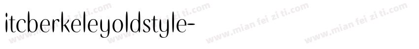 itcberkeleyoldstyle字体转换