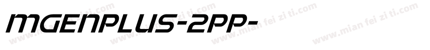 mgenplus-2pp字体转换