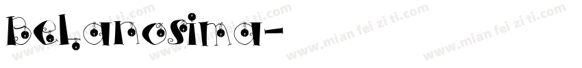 Belanosima字体转换