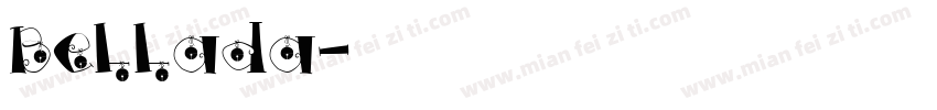 Bellada字体转换