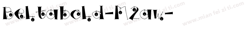 Beltabold-M2aw字体转换