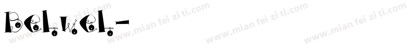Belwel字体转换