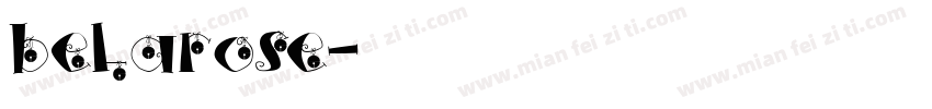belarose字体转换