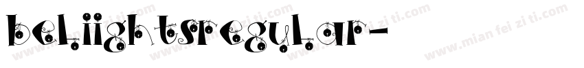 beliightsregular字体转换