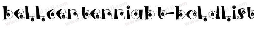 bellcentenniabt-boldlisting字体转换