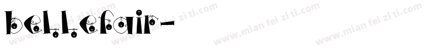 bellefair字体转换