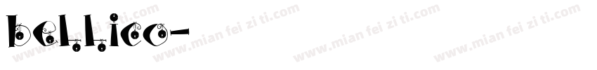 bellico字体转换