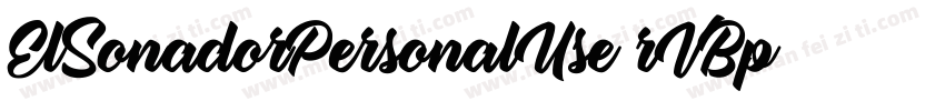ElSonadorPersonalUse-rVBp字体转换