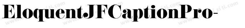 EloquentJFCaptionPro字体转换