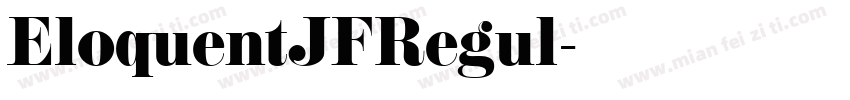 EloquentJFRegul字体转换