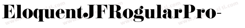 EloquentJFRogularPro字体转换
