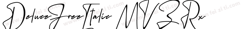 DeluceFreeItalic-MVZRx字体转换