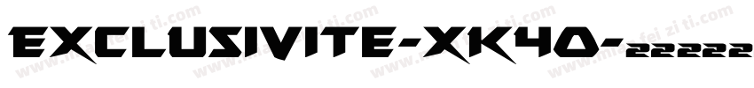 Exclusivite-xK4O字体转换