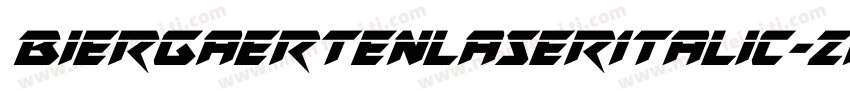 BiergaertenLaserItalic-znn3字体转换