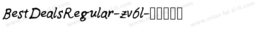 BestDealsRegular-zv6l字体转换