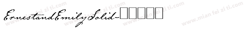 ErnestandEmilySolid字体转换
