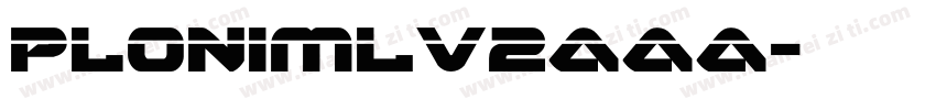 PloniMLv2AAA字体转换