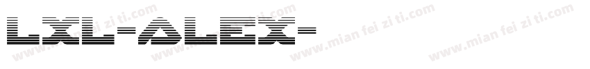 lxl-alex字体转换