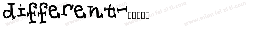 different字体转换