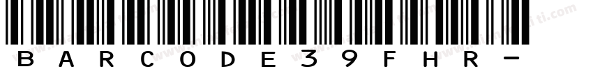 BarCode39fHR字体转换