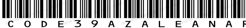 Code39AzaleaNarrow2字体转换