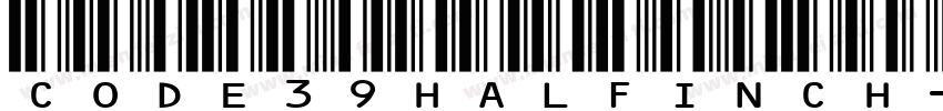 Code39HalfInch字体转换