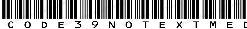 Code39NotextMedium字体转换